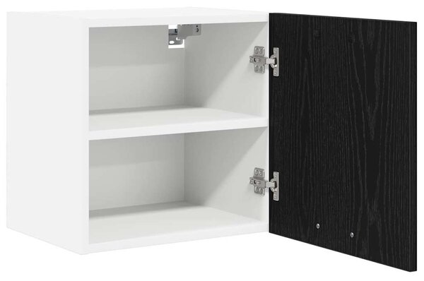 Függő szekrény Riga 2 pcs Fekete tölgy és fehér 40 x 31 x 40 cm