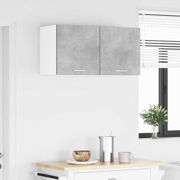 Függő szekrény Riga 2 pcs Beton szürke és fehér 40 x 31 x 40 cm