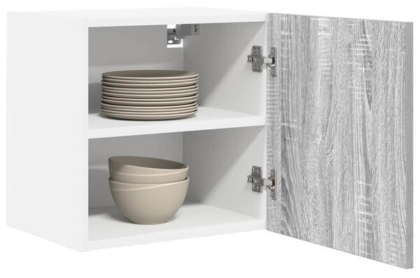 Függő szekrény 2 pcs Szürke Sonoma és fehér 40 x 31 x 40 cm