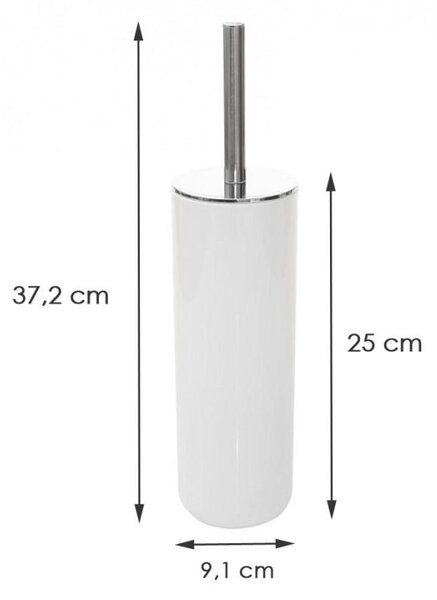 Erga Alba, álló WC kefe, fehér, ERG-YKA-CH.ALBA-WH SWC
