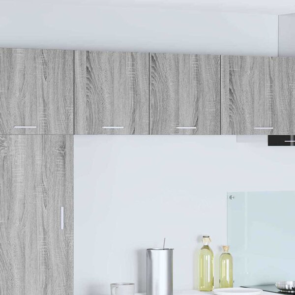 Függő szekrény 2 pcs Szürke Sonoma és fehér 40 x 31 x 40 cm