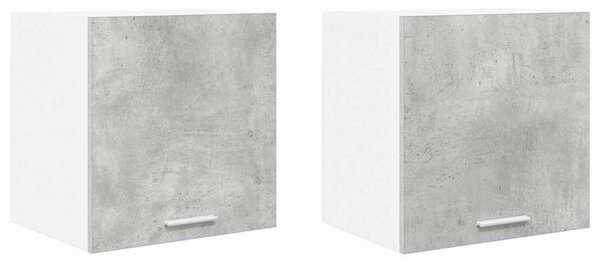 Függő szekrény Riga 2 pcs Beton szürke és fehér 40 x 31 x 40 cm
