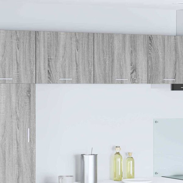 Függő szekrény 2 pcs Szürke Sonoma és fehér 50 x 31 x 40 cm