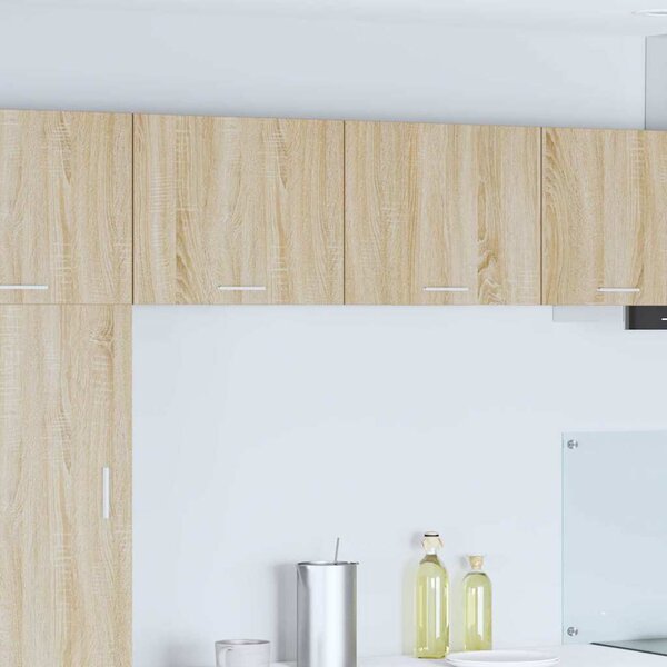 Függő szekrény Riga 2 pcs Sonoma tölgy és fehér 50 x 31 x 40 cm