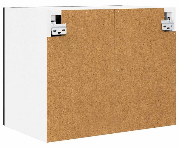 Függő szekrény Riga 2 pcs Fekete tölgy és fehér 50 x 31 x 40 cm