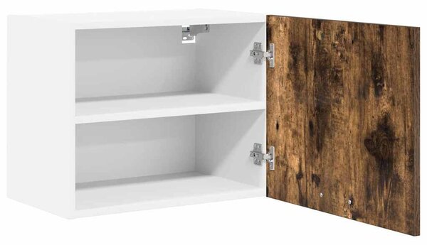 Függő szekrény 2 pcs Füstölt tölgy és fehér 50 x 31 x 40 cm