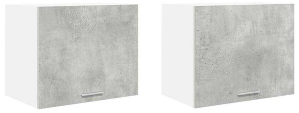 Függő szekrény Riga 2 pcs Beton szürke és fehér 50 x 31 x 40 cm