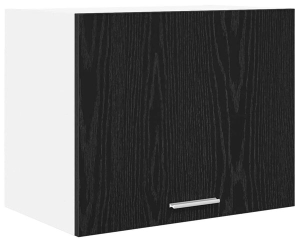 Függő szekrény Riga 2 pcs Fekete tölgy és fehér 50 x 31 x 40 cm