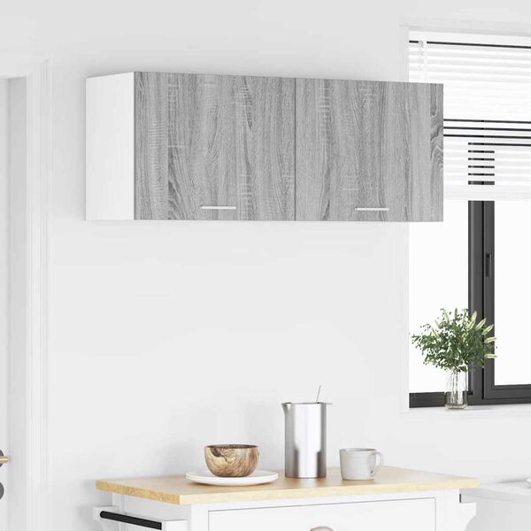 Függő szekrény 2 pcs Szürke Sonoma és fehér 50 x 31 x 40 cm