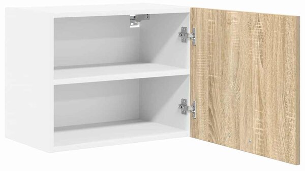Függő szekrény Riga 2 pcs Sonoma tölgy és fehér 50 x 31 x 40 cm