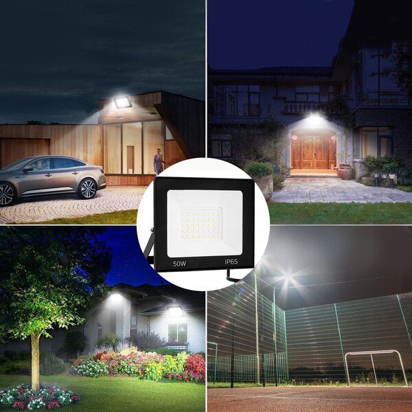 Toolight Szerszámlámpa, LED panel 13x10,5 cm, 50W, 2700 lm, 4000 K, RSL003-50N, OSW-10202