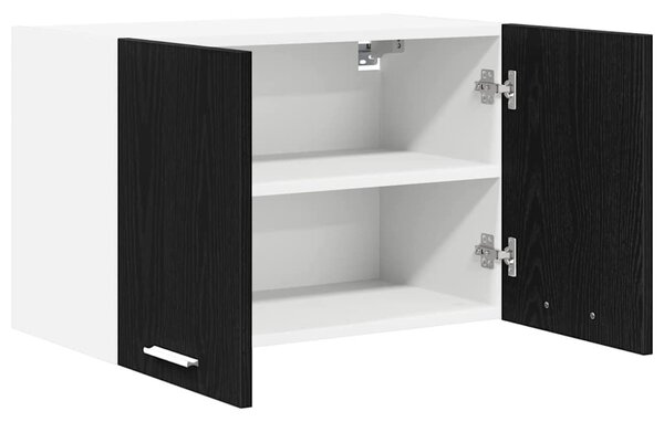 Függő szekrény Riga 2 pcs Fekete tölgy és fehér 60 x 31 x 40 cm