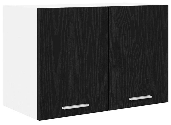 Függő szekrény Riga 2 pcs Fekete tölgy és fehér 60 x 31 x 40 cm
