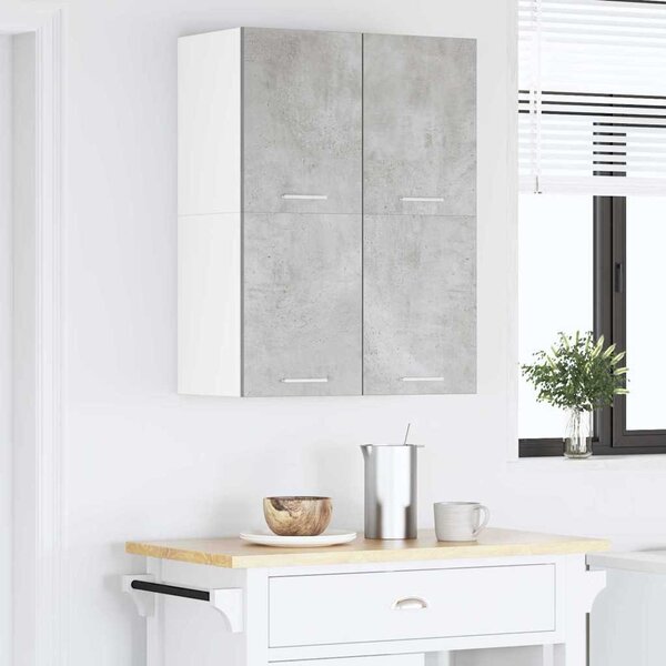 Függő szekrény Riga 2 pcs Beton szürke és fehér 60 x 31 x 40 cm