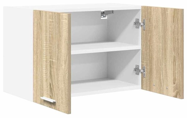 Függő szekrény Riga 2 pcs Sonoma tölgy és fehér 60 x 31 x 40 cm