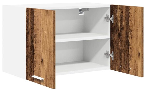 Függő szekrény Riga 2 pcs Régi fa és fehér 60 x 31 x 40 cm