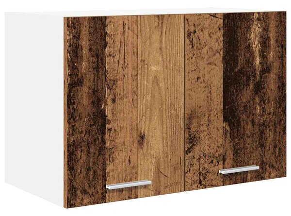 Függő szekrény Riga 2 pcs Régi fa és fehér 60 x 31 x 40 cm