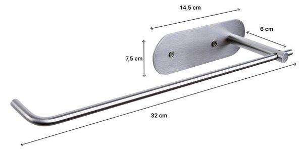 Erga Cesto, konyhai papírtörlő tartó 32cm, rozsdamentes acél, ERG-YKA-CH.CESTO