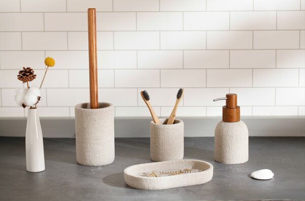 BISK Erga Craft, álló WC kefe, taupe, ERG-08568