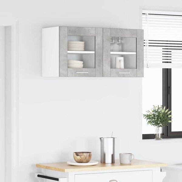 Függő szekrény Riga 2 pcs Beton Szürke 40 x 31 x 40 cm Faanyag