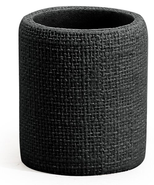 BISK Erga Craft, álló fogkefe pohár, matt fekete, ERG-08571