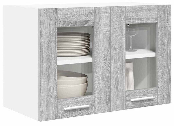 Függő szekrény Riga 2 pcs Szürke Sonoma 60 x 31 x 40 cm Faanyag