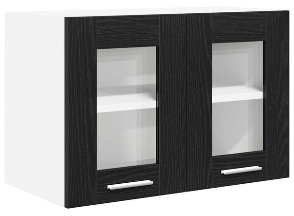 Függő szekrény Riga 2 pcs Fekete tölgy 60 x 31 x 40 cm Faanyag