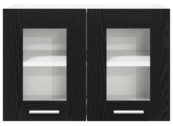 Függő szekrény Riga 2 pcs Fekete tölgy 60 x 31 x 40 cm Faanyag