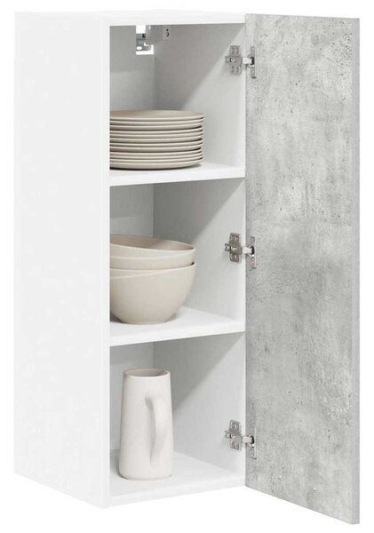 Függő szekrény Riga 2 pcs Beton szürke és fehér 30 x 31 x 80 cm