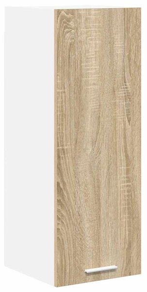 Függő szekrény Riga 2 pcs Sonoma tölgy és fehér 30 x 31 x 80 cm