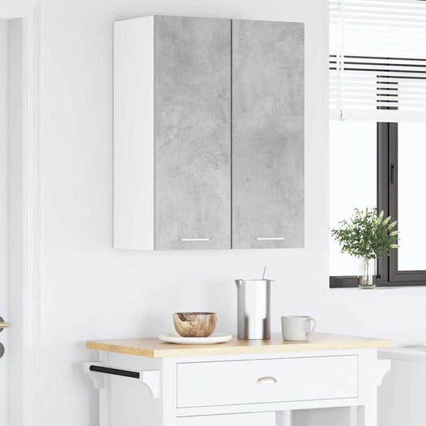 Függő szekrény Riga 2 pcs Beton szürke és fehér 30 x 31 x 80 cm