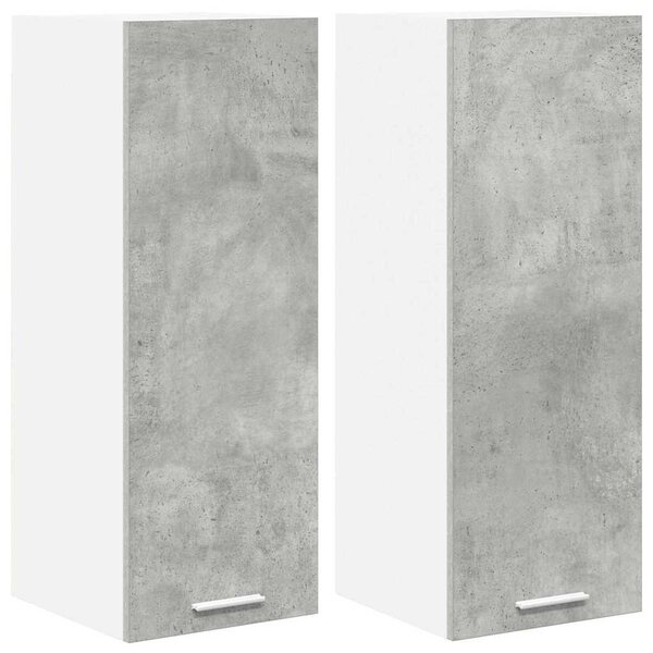 Függő szekrény Riga 2 pcs Beton szürke és fehér 30 x 31 x 80 cm