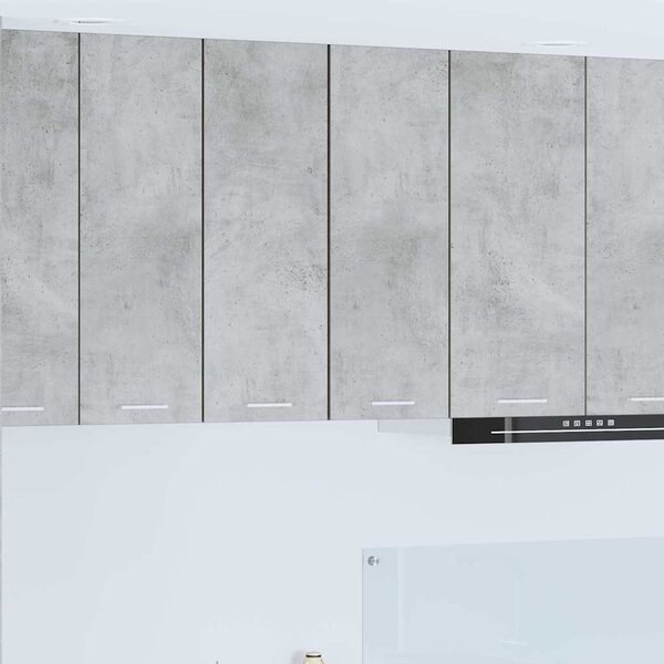 Függő szekrény Riga 2 pcs Beton szürke és fehér 30 x 31 x 80 cm