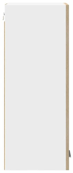 Függő szekrény Riga 2 pcs Sonoma tölgy és fehér 30 x 31 x 80 cm