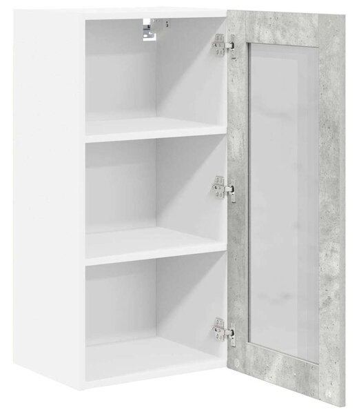 Függő szekrény Riga 2 pcs Beton Szürke 40 x 31 x 80 cm Faanyag