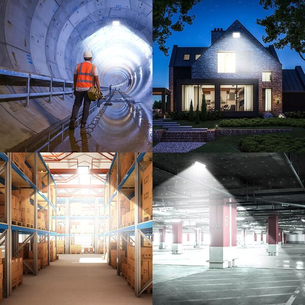 Toolight Szerszámlámpa, LED panel mozgásérzékelővel 13x10,5cm, 30W, 2700lm, 4000K, RSL007-30NS, OSW-10213