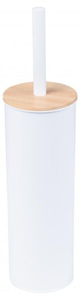 Erga Tango, álló WC kefe 9x9x38 cm, fehér-barna, ERG-YKA-P.TANGO-WHT