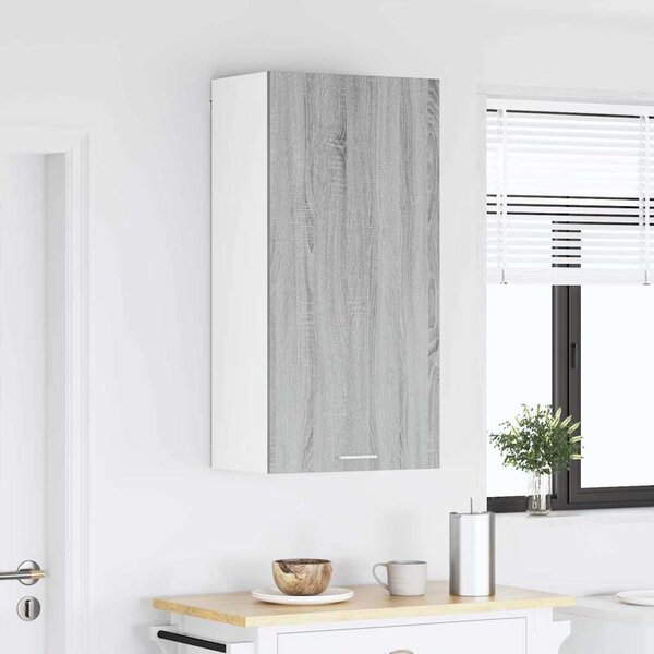 Függő szekrény Riga Szürke Sonoma és fehér 50 x 31 x 100 cm