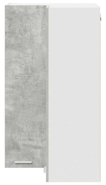 Függő szekrény Riga Beton szürke és fehér 57 x 57 x 100 cm