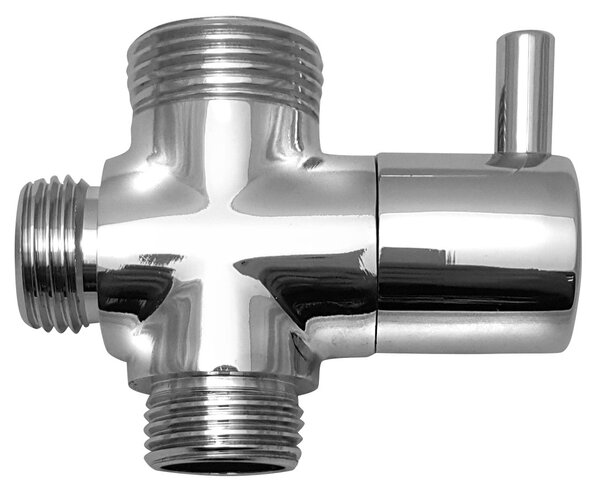 Aqualine Aqualine, Zuhanyoszlop kapcsoló M1/2"-M1/2"xM3/4", króm, NDSL430