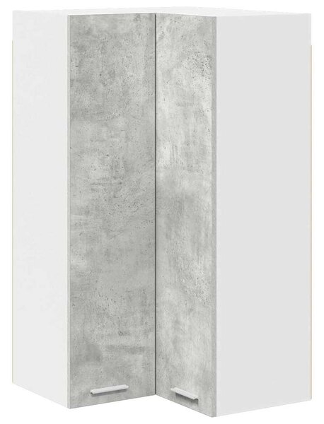 Függő szekrény Riga Beton szürke és fehér 57 x 57 x 100 cm