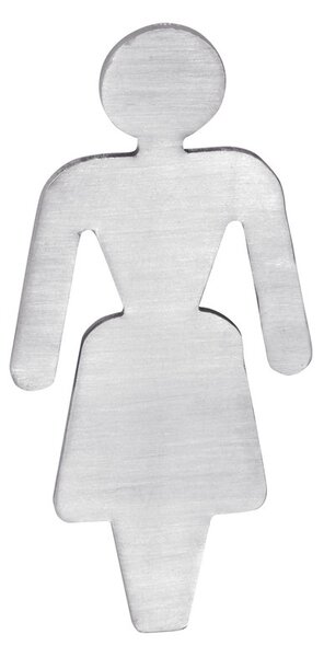 Sapho Sapho, Női WC felirat, 80x35x2mm, rozsdamentes matt, XP130