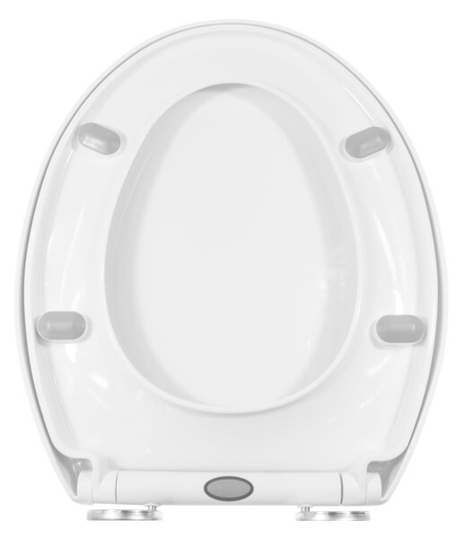 Gamma Trigo D3, WC-ülőke 445(485)x370mm polipropilénből, lassan záródó, fehér, GMA-D3