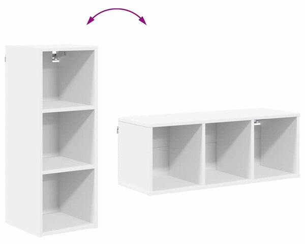 Függő szekrény polcokkal Riga Fehér 30 x 29,5 x 80 cm Faanyag