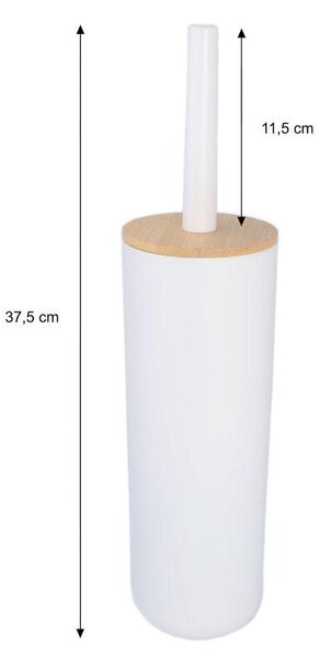 Erga Madera, WC kefe állóra, fehér-barna, ERG-YKA-P.MADERA-WHT