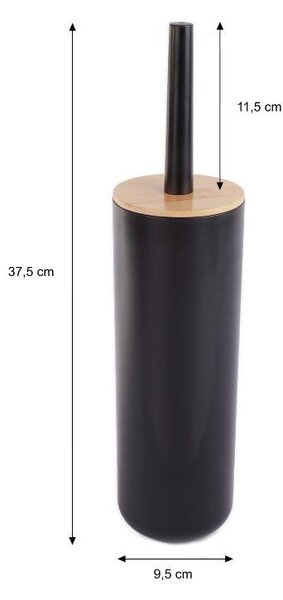 Erga Madera, WC kefe állóra, fekete-barna, ERG-YKA-P.MADERA-BLK