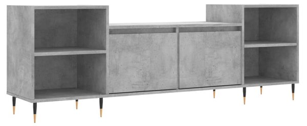 Betonszürke szerelt fa TV-szekrény 160x35x55 cm