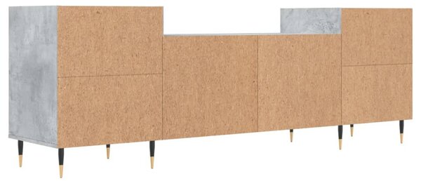 Betonszürke szerelt fa TV-szekrény 160x35x55 cm
