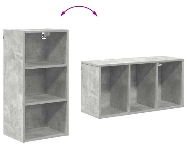 Függő szekrény Riga Beton Szürke 40 x 29,5 x 80 cm Faanyag
