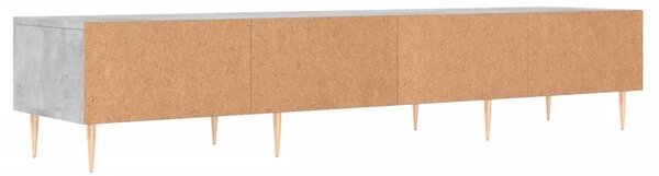 Betonszürke szerelt fa TV-szekrény 150 x 36 x 50 cm
